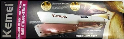 Kemei KM-1037 Πρέσα Μαλλιών με Κεραμικές Πλάκες 30W