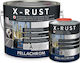 Pellachrom X-Rust F895 Αντισκωριακό Αστάρι Πολυουρεθάνης Δύο Συστατικών Γκρι Suitable for Metal / Non-Ferrous Metals 0.75lt