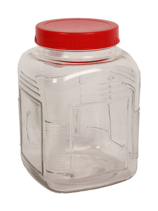 Keskor Glass General Use Vase with Lid 2000ml