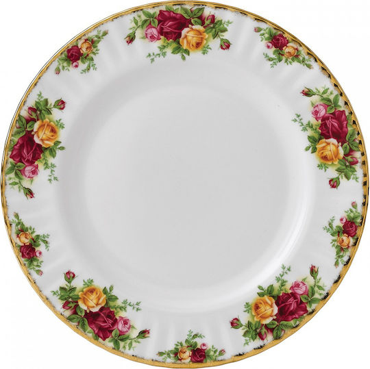 Royal Albert Πιάτο Φρούτου Old Country Roses Πιάτο Γλυκού από Πορσελάνη Πολύχρωμο με Διάμετρο 21cm