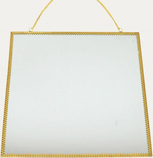 Faitakis Pack 0503238 Огледало Правоъгълно Златисто 29x29см Faitakis Pack 0503238 Огледало Правоъгълно Златисто 29x29см