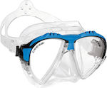 CressiSub Silicone Diving Mask Matrix Clear Frame Blue Blue DS301020