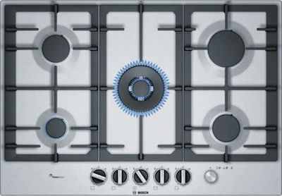 Bosch Autonomous Cooktop with Liquid Gas Burners Inox 75x52cm