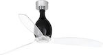 Faro Barcelona Mini Eterfan Ceiling Fan 128cm Black