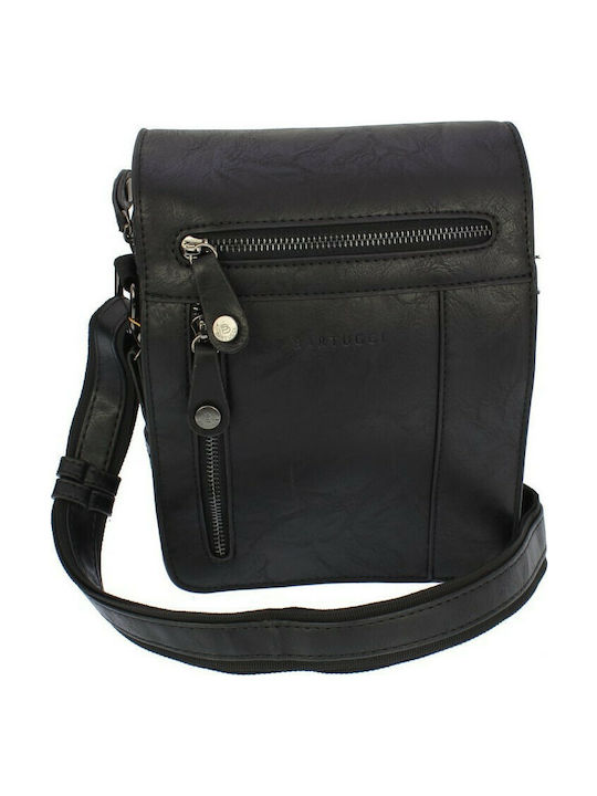 Bartuggi 711-6593 Ανδρική Τσάντα Ταχυδρόμου σε Μαύρο χρώμα