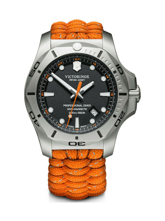 Victorinox I.N.O.X Professional Diver Uhr Batterie mit Orange Stoffarmband