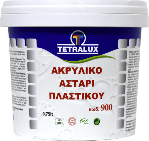 Tetralux Grund acrilic pentru plastic Primer Amorsă cu apă pentru vopsele de plastic Potrivit pentru Zidărie 0.75lt