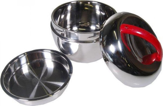 Next Δοχείο Φαγητού Inox Ασημί 14x14cm