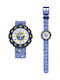 FlikFlak Kids Analog Watch Icy Beach with Fabric Strap Purple