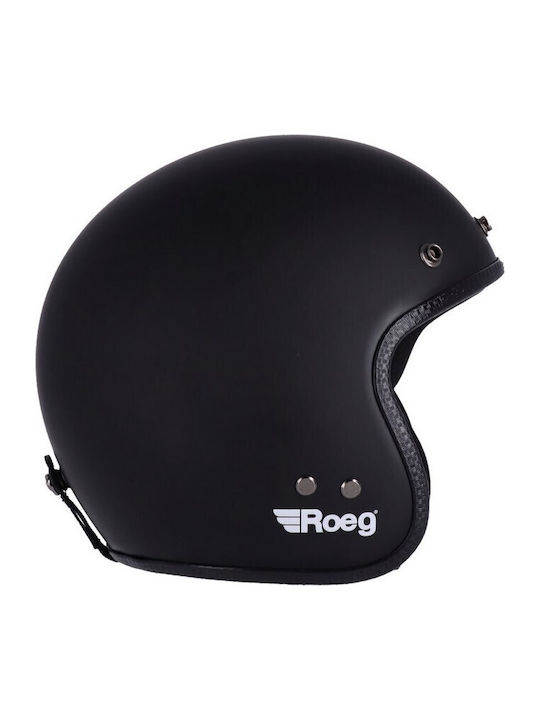 Roeg Jett Matte Black Κράνος Μηχανής Jet ECE 22.05