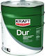 Kraft Dur 100% Ακρυλικό Διάφανο Αστάρι για Πορώδεις Επιφάνειες Suitable for Plasterboard / Construction Materials / Masonry 5lt