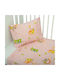 Mother Baby Baby Sheets Set Crib Flannel Fitted Pink 70x140cm 3pcs