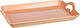 JK Home Decoration Пластмасов Поднос за сервиране с Дръжки в Розов Цвят 42x30см 38142 1бр