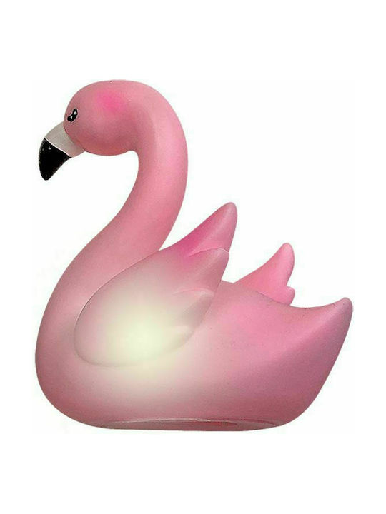 HOMie Kinder Dekorative Lampe Flamingo Rosa 13x12cm