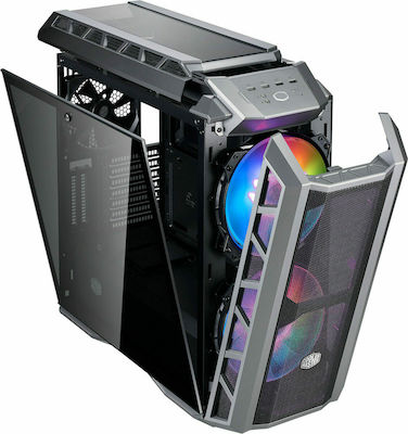 CoolerMaster Mastercase H500P Mesh ARGB Gaming Midi Tower Κουτί Υπολογιστή με Πλαϊνό Παράθυρο Γκρι