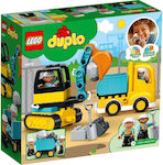 Lego Duplo Truck & Tracked Excavator pentru 2+ ani