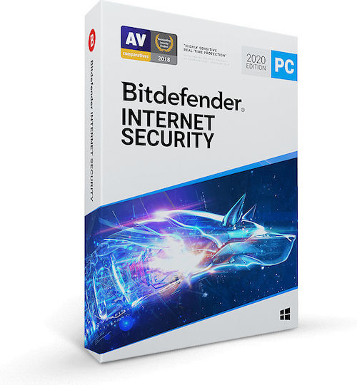 BitDefender Internet Security 2020 за 3 устройства и 2 години използване (Електронно разрешение)
