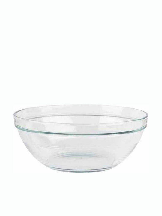 Homestyle Lys Glass Salad Bowl Transparent 17x17cm