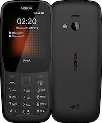 Nokia 220 4G Dual SIM Mobile Phone with Buttons Black