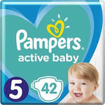 Pampers Active Baby No 5 (11-16kg) Πάνες με Αυτοκόλλητο No. 5 42τμχ