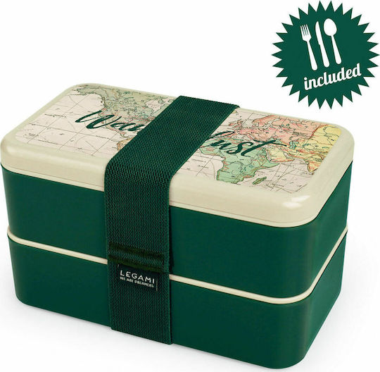 Legami Milano Lunch Box Travel Lunchbox Kunststoff Grün 350ml 1Stück