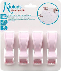 Kiokids Clips Καροτσιού Ροζ