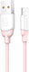 Usams USB to Lightning Cable Ροζ 1m (SJ245USB04)