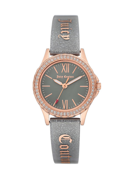 Juicy Couture Watch with Rubber Strap Gray JC/1068RGGY