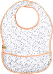 Laessig Spookies Waterproof Bib Plastic with Hoop & Loop Fastener Orange