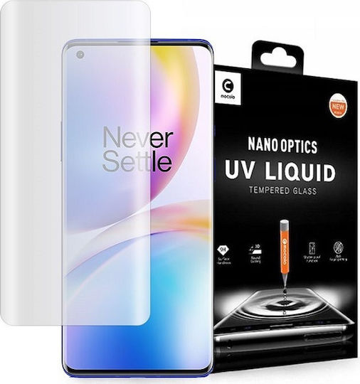Mocolo Led Glass Γυαλί Fullcover 3D Tempered Glass (OnePlus 8 Pro)