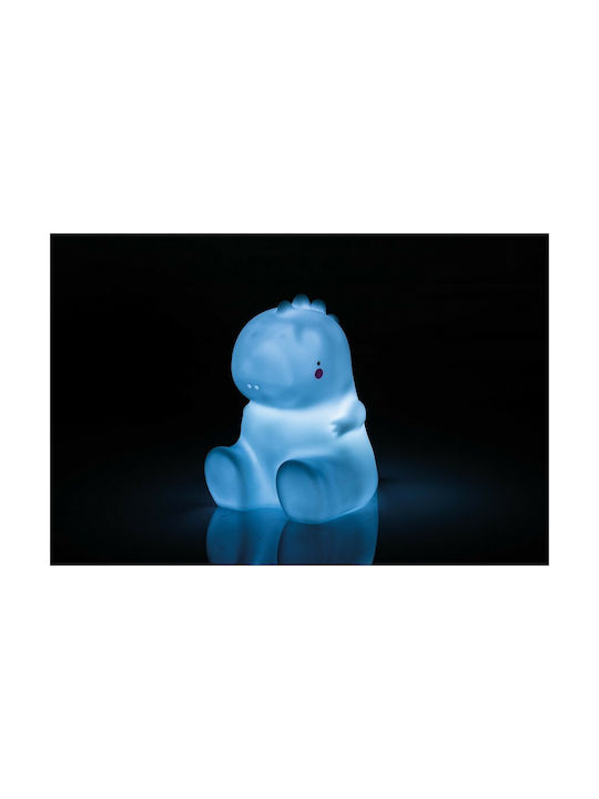 Interbaby Led Kids Decorative Lamp Δεινοσαυράκι Blue 15.5x8.3x9.2cm