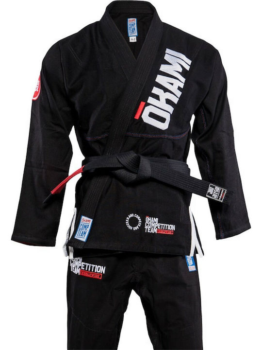 Okami Competition Team Gi Men's Brazilian Jiu Jitsu Uniform Black