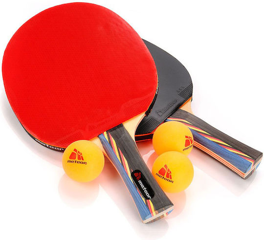 Meteor Σετ Ρακέτες Ping Pong για Αρχάριους Παίκτες