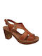 Boxer Anatomic Leather Women's Sandals Tabac Brown