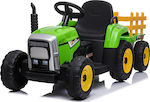 Kids Foot-to-Floor Ride On Tractor with Trailer Green