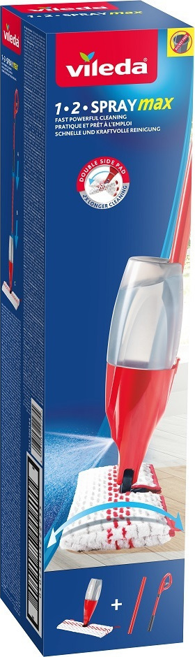 Vileda 1-2 Spray Max - Σύστημα επίπεδου καθαρισμού με ψεκασμό 