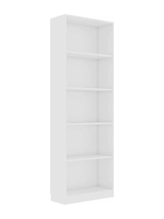 Bookcase White 60x24x175cm