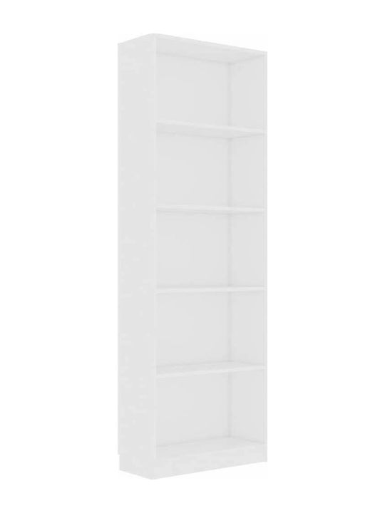 Bookcase White 60x24x175cm