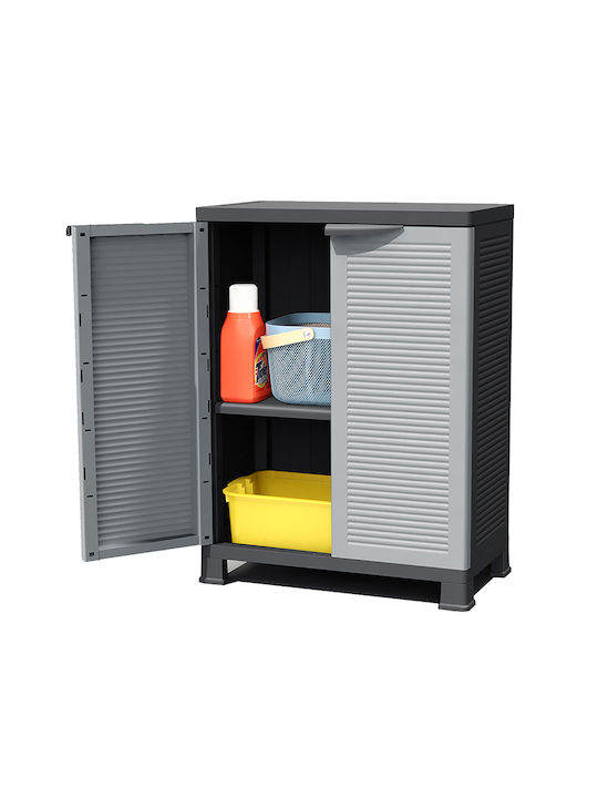 Δίφυλλη Ντουλάπα BPC4000 Πλαστική με 1 Ράφι 68x38x92εκ.