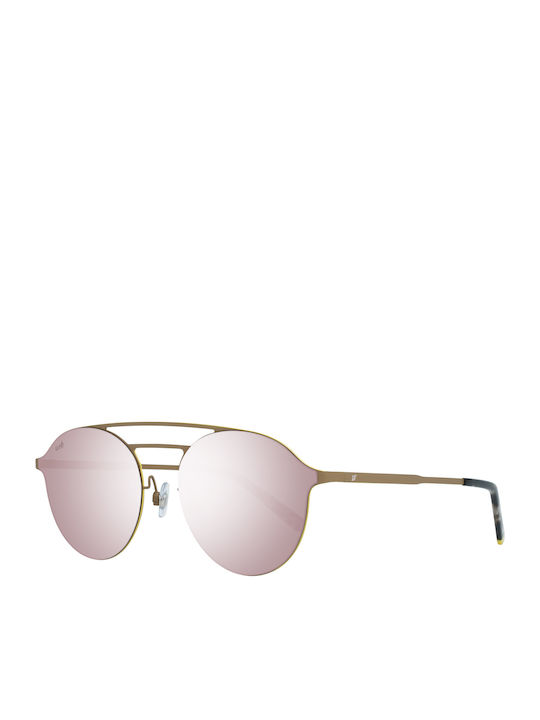 Web Unisex Sunglasses with Gold Metal Frame and...