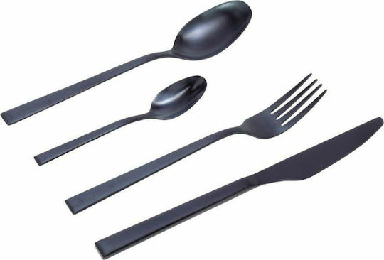 Cryspo Trio Durable Сет ножове и вилице Черен 24бр