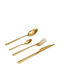 Cryspo Trio Durable Cutlery Set Gold 24pcs