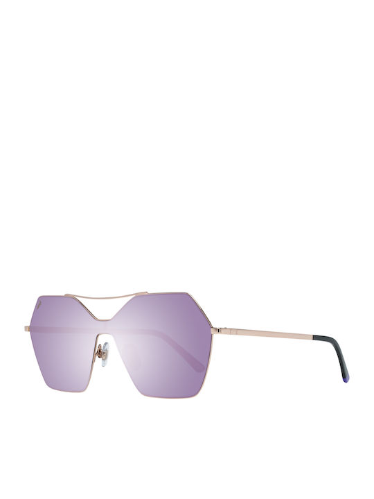 Web Sunglasses with Rose Gold Metal Frame WE0213 34Z