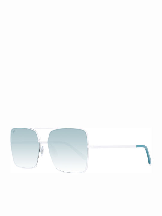 Web Women's Sunglasses with White Metal Frame WE0210 21P