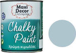 Maxi Decor Chalky Paint Χρώμα Κιμωλίας 506 Γαλαζογκρί Γαλάζιο 750ml