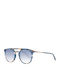 Web Men's Sunglasses with Multicolour Metal Frame and Light Blue Gradient Lens WE0191 55W