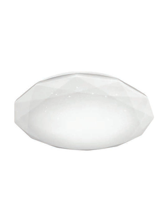 Vivalux Jewel Ceiling Mount Light 50.5cm White with Integrated LED and Remote Control
