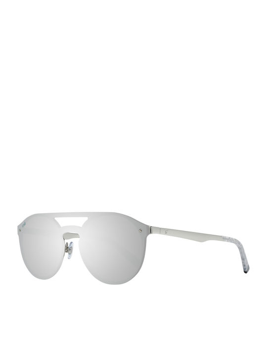 Web Men's Sunglasses with Silver Metallic Frame...