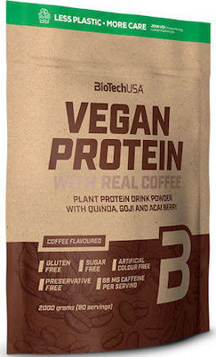 Biotech USA Vegan Protein Χωρίς Γλουτένη & Λακτόζη με Γεύση Coffee 2kg
