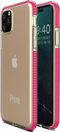 Hurtel Spring Umschlag Rückseite Silikon 1mm Fuchsie (iPhone 11 Pro)